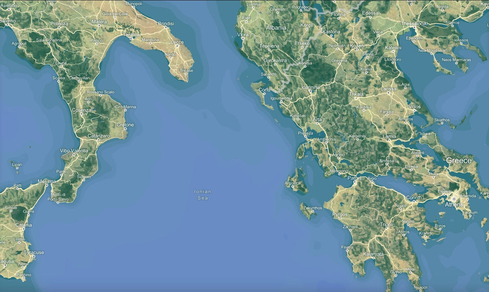 Greece background map mobile