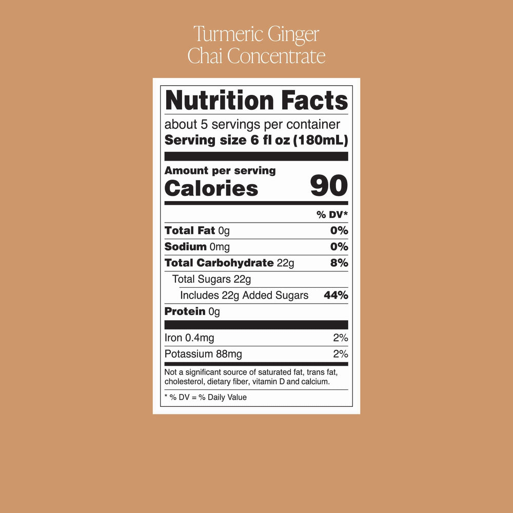 Turmeric Ginger Chai Concentrate
